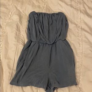 Strapless romper